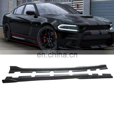 Well Designed Carbon Fiber Extension Lower Rocker Winglets Side Skirts Body Kit for Dodge Charger SRT 2015-2020