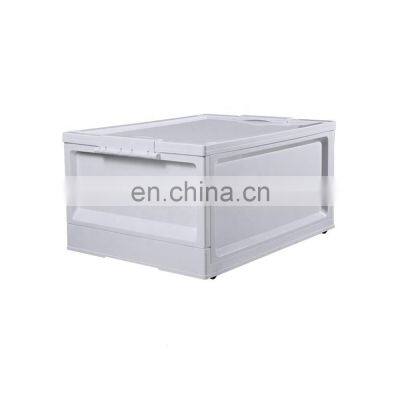 High Quality Plastic Stackable Clothes Storage Box Foldable Plastic Storage Bin