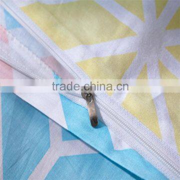 2015 Newest Simple Design Blue Weave Line Printed Cotton Bedspread Bedding Set Comforter Quilt Sets Home Textile for America photo-6