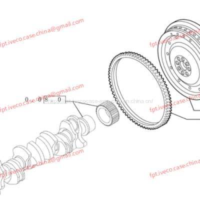 FPT IVECO CASE Cursor13 F3BE0684A B001 504003647  ENGINE FLYWHEEL 500374302