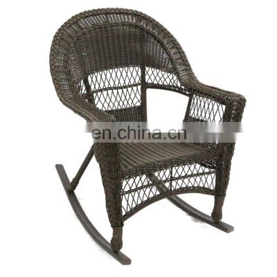 Hot Sale Indoor & Outdoor Pe Rattan Wicker Rocker Patio Garden Furniture