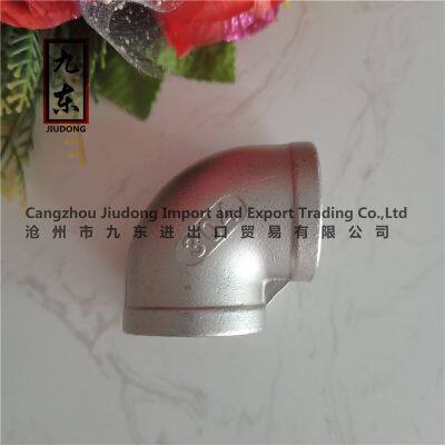 Elbow Stainless Steel Thread Pipe 304 316 Fittings