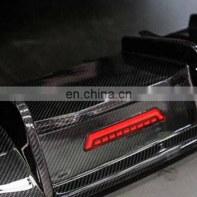 A7 S7 RS7 Carbon Fiber Diffuser For Audi A7 S7 RS7 With Light Audi Diffuser 2009 2010 2011 2012 2013 2014 2015 photo-2