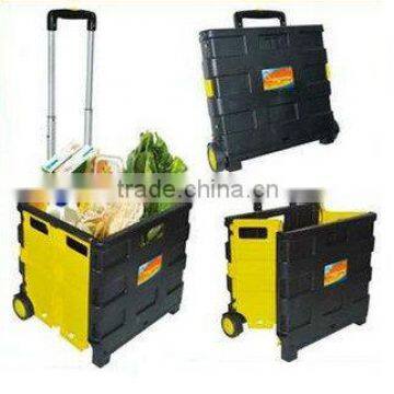 NEW 25KG FOLDING BOOT CART CRATE SHOPPING TROLLEY BOX STORAGE HANDLE