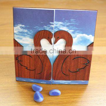 Ideal Products 2015 Perching Birds Folded Wooden Custom Invitation Cards