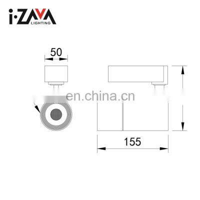 Home Office Anti Glare Aluminum Magnetic Ip20 Cob 15w 25w 38w Led Track Lighting photo-5
