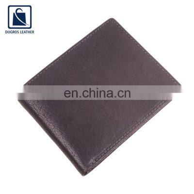 Modern Design Stylish and Luxury Matching Stitching Genuine Leather Wallet for Men