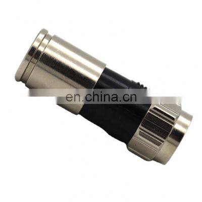 Waterproof F Connector 75 Ohm RG6 Coaxial Cable Waterproof brass F RG6 Compression Connector