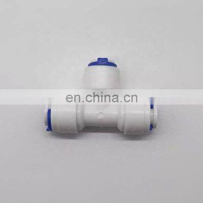 Plastic Fittings RO System Tee Joint Quick pe Pipe Fitting Quick Fitting for RO Water Filter photo-5