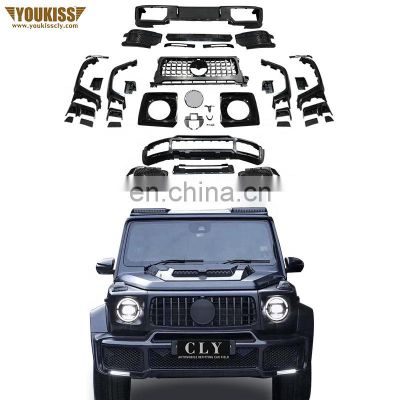 Automotive Front Rear Car Bumpers For Benz G Class G350 G500 W464 Modified Barbus Car Grille Wheel Arch Rear Diffuser Body Kits