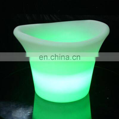 Waterproof with Colors Changing Glowing Plastic led ice buckets custom large Bigger Size LED Ice Bucket For Party And Bars