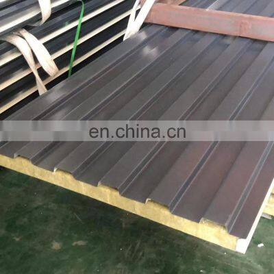 50mm 75mm EPS Sandwich Wall & Roof Panel Rock Wool Sandwich Panel Low Cost Building Materials for Prefab House photo-3