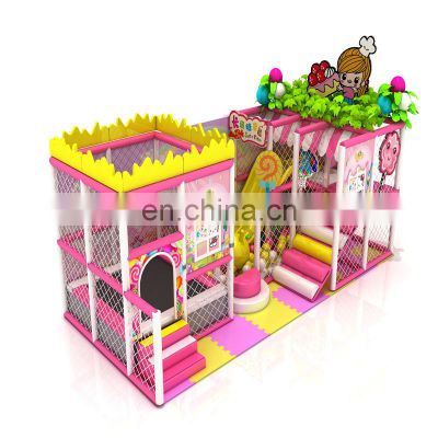 Amusement park custom theme plastic kids cheap playground indoor play equipment with slides