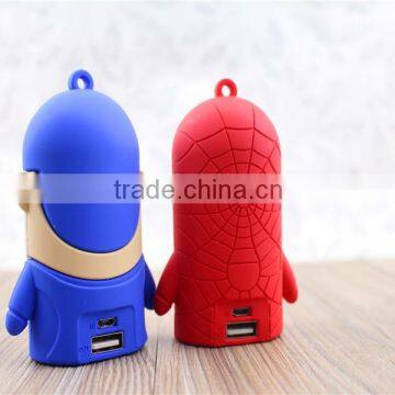 PVC Cartoon Superman Portable Power Bank 5200mAh photo-2