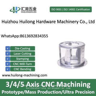 High precision manufacture 5 axis cnc machining metal aluminum part machining center service