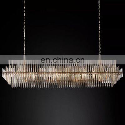 Emile New Retro Style Light Luxury Light Atmospheric Luxury Iron Pipe Crystal Chandelier photo-4