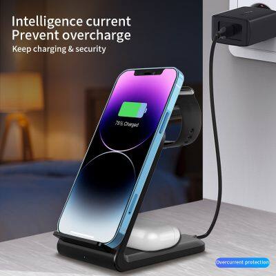Hot Selling 4 in 1 Cellphone Mount Wireless Charging 15W Fast Wireless Charger Stand For IPhone 11 12 13 14 photo-3