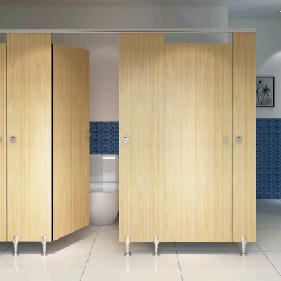 Popular High Quality Commercial Solid Surface HPL Shower Cubicle Toilet Dimensions Toilet Cubicles for Sale