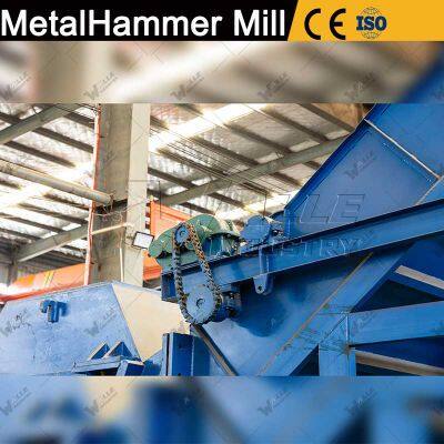 Scrap Metal Recycling Equipment Steel Pipe Crusher Machines Double Shaft Metal Chip Shredder