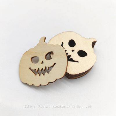 Halloween Wooden Small Hanging Sign Creative Wooden Crafts Halloween Hollow Decorative Pendant photo-2