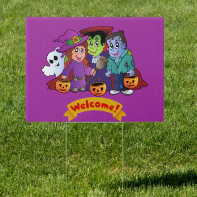 Wholesale Custom PP Corrugated Plastic Halloween Yard Decoration Signs – Outdoor Holiday Display Board photo-2