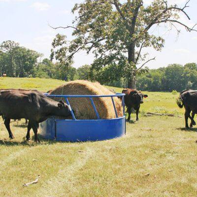 Cube Beef Steel Feeder Automatic Covered hay Livestock Metal Feeder Animal Feeders System for Outdoor