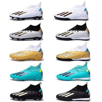 Wholesale New Men Soccer Shoes Indoor Cleats Football Boots Match Long Spikes Sneakers Breathable Ultralight Training Drop Shipping photo-2