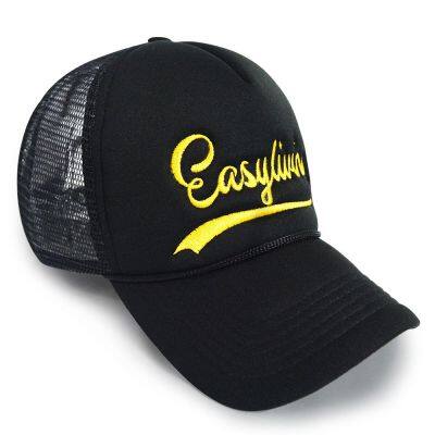 OEM Caps Factory Custom High Quality 5 Panels Trucker Caps Rope Colorful Foam Trucker Hats Embroidery Printed Logo photo-5