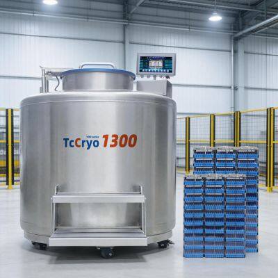 TcCryo YDD 1300L Freezing Container_Large Diameter Liquid Nitrogen Tank Price