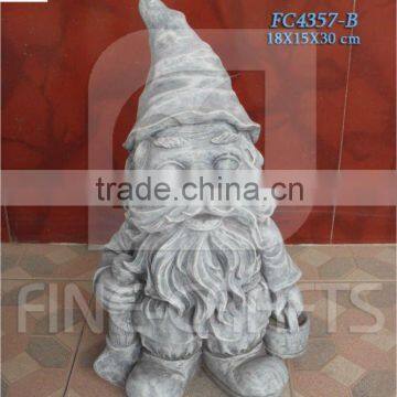 Polyresin dwarf garden figurine ornament