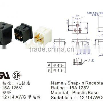 UL Approvals us Armerican Inlet Small Size/usa Power Socket photo-3