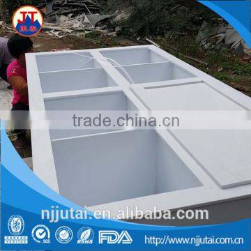 CNC welding ceramic white PP tank