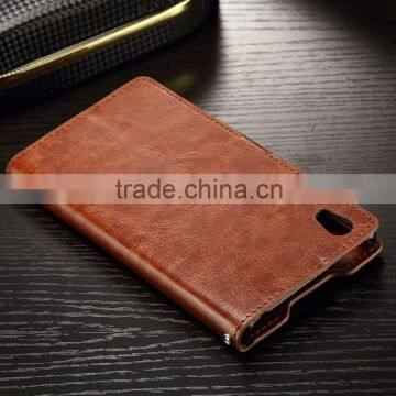 Factory Flip Cover For Sony Xperia E4G Z4 Z5 Z5 Premium Case Wallet Cover For Sony Z5 Plus Leather With Card Holder