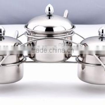 Stainless Steel Spice Jar with Racket