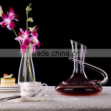 Elegant Mouth Blown Clear Glass Flask or Glass Vase/Glass Wine Decanter photo-5