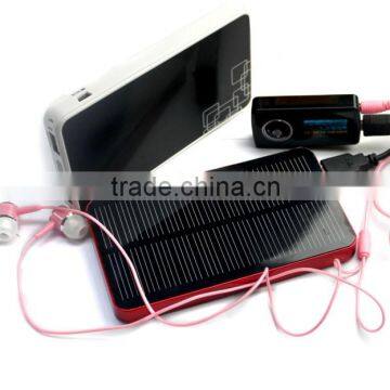 Portable intelligent 6000mah power bank , 6000mah solar power bank with ROHS,CE