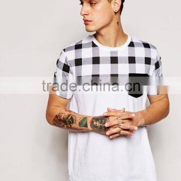 T-Shirt With Contrast Pocket Made In China cheap china imports