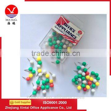 High Quality Color Map Pins, Ball Shape Pins for Stationery Use