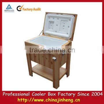 Party wood cooler box