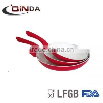 Durable electrical wok white aluminum fry pan