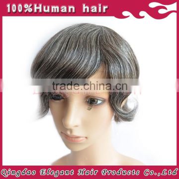 2015 Top quality 100%human hair cheap indian men hair toupee wig