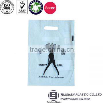 PE Material Logo Printed Small Die Cut Bags