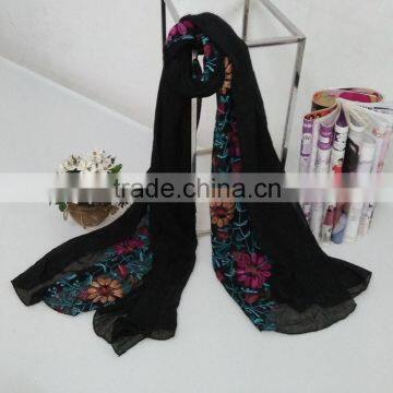 Wholesale Flower Embroidery Women Ladies Fashion Exquisite Hijab
