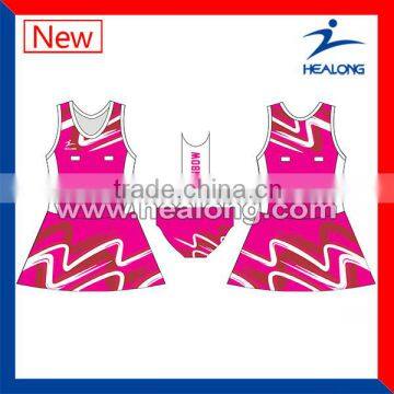 Custom Bodysuit Women Netball Dresses Netball Uniform Skirts