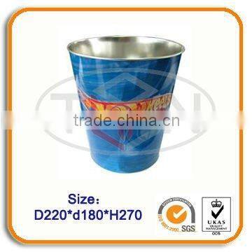 Blue outdoor ice tin bucket