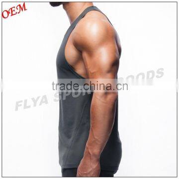 High Quality 100% Cotton Sexy Men Singlets for GYM photo-3