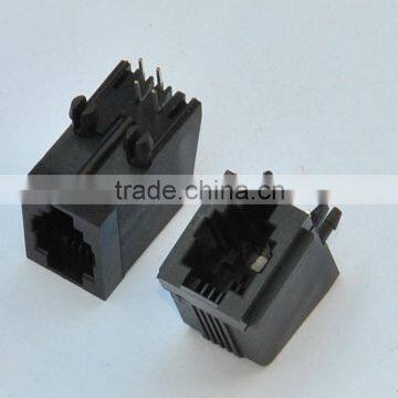 Side Entry RJ11 4p Modular PCB Jack/socket