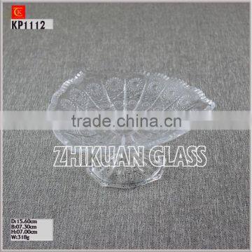 Mini The Sun Pattern Glass plate with Stand Factory Glass Plate