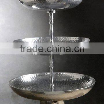 Cake stand,3-tier cake stand,silver cake stand,