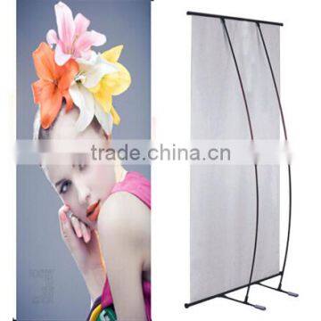 Economy foldable black banner stand flex banner display stand